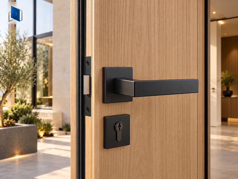تفاصيل مقبض وقفل باب WPC